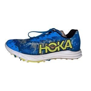 Hoka Crescendo XC Running Shoes Womens 11 Blue Mesh Spikes Racing Track Athletic